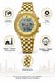 ALAZAN AL-SALAH Men’s Analog Digital Azaan Prayer Watch – Gold-Tone Metal Bracelet, Country & City Selection, Prayer Time Settings & Dual Display - 3