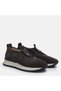 Metal Detailed Smoked Suede Textured Large Size Women's Sneaker - 2