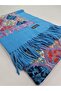 Embroidered Cashmere Wool Shoulder Shawl 70 X 200 cm Patterned Thick Tassel Shawl - 2