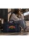 Unisex Medium Size Canvas Travel and Sports Bag with Leather Detail and Shoulder Strap 52X28X19 cm - 3