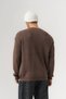 Reverse Selanik Knitted Reverse Stitch Crew Neck Men's Sweater - 4