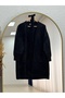 Meltemay Double Pocket Tied Knitwear Cardigan-Kr6012 Black - 2