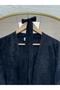 Meltemay Double Pocket Tied Knitwear Cardigan-Kr6012 Black - 3