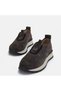 Metal Detailed Smoked Suede Textured Large Size Women's Sneaker - 4