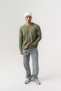 Mazeknit Thessaloniki Knitted Embossed Crew Neck Knitwear Men's Sweater - 5
