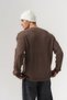 Reverse Selanik Knitted Reverse Stitch Crew Neck Men's Sweater - 3