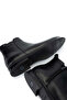Men's Genuine Leather Black Casual Boots - 5