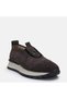 Metal Detailed Smoked Suede Textured Large Size Women's Sneaker - 6