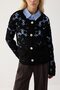 Tricoted Cardigan with Motifed Gold Buttons - 3