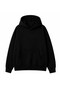 Unisex Oversize Hoodie Not You Again Printed Black – Hooded, Kangaroo Pocket, 3 Thread Ribs - 6