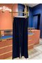 Wide Leg Trousers Navy Blue