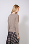 V-Neck Basic Thin Knitted Blouse Mink - 4