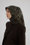 Twill Silk Scarf 53004 Khaki Brown - 4