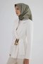 Twill Silk Scarf 53005 Olive Green - 2