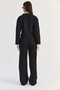 Women's Black Camisole Thessaloniki Buttoned Cardigan Palazzo Trousers Set 0483 60286543 - 7