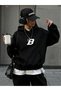 B'Star Detail Oversize Unisex Sweatshirt