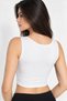 Women's Modal Fabric Wide Strap Crop Tank Top with Chest Pads |   Daily Crop Athlete |   Wide Strap Women's Top |   Modal Fabric Short Tank Top |   Simple Design Crop |   Casual Women's Tops |   Modern Short Tank Top C801-010 - 3