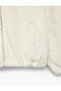 High Collar Long Sleeve Faux Fur Jacket with Zipper Pockets - 3