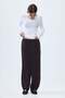 Viscose-blend barrel trousers - 4