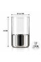 Set of 6 Platinum Coated Glass Cups |   Coffee Side Serving Cup Dowry Box - 2