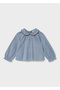 Baby Girl Collared Blouse Blue 2115