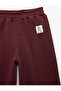 Cotton Elastic Waistband Wide Leg Sweatpants - 3