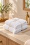 Soft Double Shower Set White