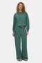 Ione sage green straight leg cotton glitter stone print loose fit women's sweatpants - 2