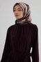 Sura Silk Scarf 53003 Red Plum - 4