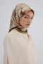 Twill Silk Scarf 53001 Mustard Olive - 3