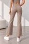 Women's Modal Fabric Contrast Stripe Detailed Straight-Leg Trousers Zg3535 - 3