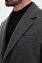 Straight Slim Fit Classic Wool Men's Coat Anthracite - 21346.26K - 2