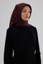 Sura Silk Scarf 53005 Burgundy Black - 4