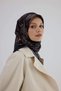 Sura Silk Scarf 53006 Navy Blue Brown - 3