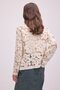 Tricoted Cardigan with Motifed Gold Buttons - 4