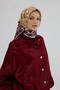 Twill Silk Scarf 53002 Burgundy - 4
