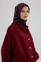 Sura Silk Scarf 53004 Navy Blue Claret Red - 2