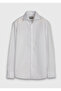 White Striped Regular Fit Long Woven Classic 100% Cotton Shirt - 7