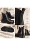 Tomris Black Genuine Leather Women's Boots - 6