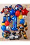 Transformers Bumblebee & Optimus Prime Balloon Set 1 Year Old - 16 Piece Birthday Balloon Set – Transformers Megatron Tank Balloon Set