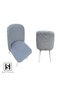 Bohemian Oval Chair Cover Luxury Jacquard Chair Cover Chair Cover_1 Piece Washable Stone Gray Color - 3