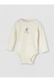 Lcw Baby Beige Printed Baby Boy Snap Fastener Body 3 Pcs - 2