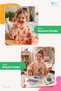6 Months-6 Years Long Sleeve Baby Feeding Bib, Children's Activity Bib, Cotton, Liquid-Proof Inner Layer Towel Baby Feeding Bib - Croissant - 4