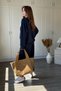 Modal Fabric Navy Blue Tracksuit Set with Elastic Cuffs - 6