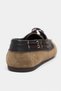 Arven Rome Beige Suede Leather Lace Detail Marine Flat Sole Women's Loafer - 9