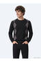 Black Baklava Cotton Blend Knit Sweater - 5