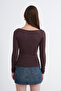 Kayık Neckline Gathered Blouse B06105 - 6