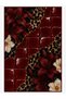Dora Burgundy Lily Leopard Pattern Woven Base Decorative Digital Printing Carpet Sdtamour4166
