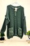 Organic cotton sweater with tassels and pocket