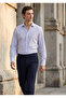 White Striped Regular Fit Long Woven Classic 100% Cotton Shirt - 2